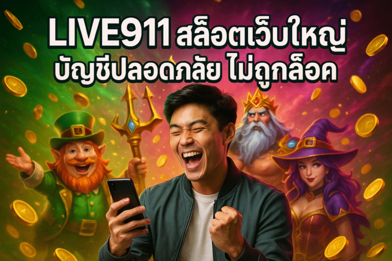 LIVE911 สล็อตเว็บใหญ่ บัญชีปลอดภัย ไม่ถูกล็อค