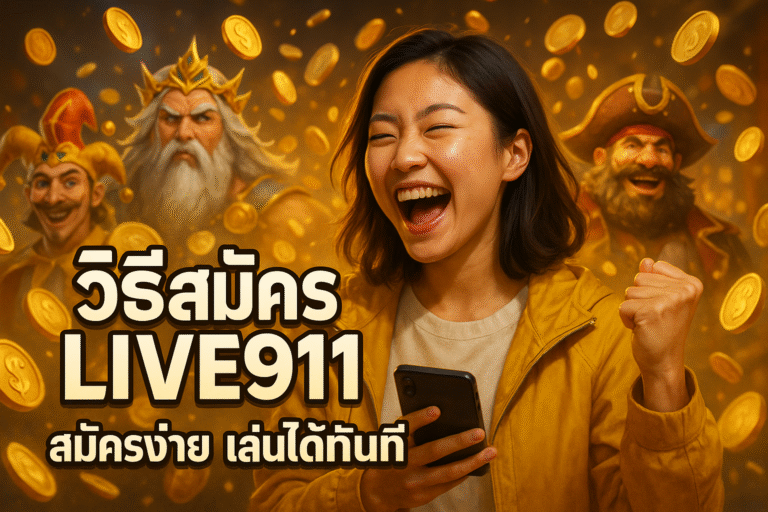วิธีสมัคร LIVE911 สมัครง่าย เล่นได้ทันที