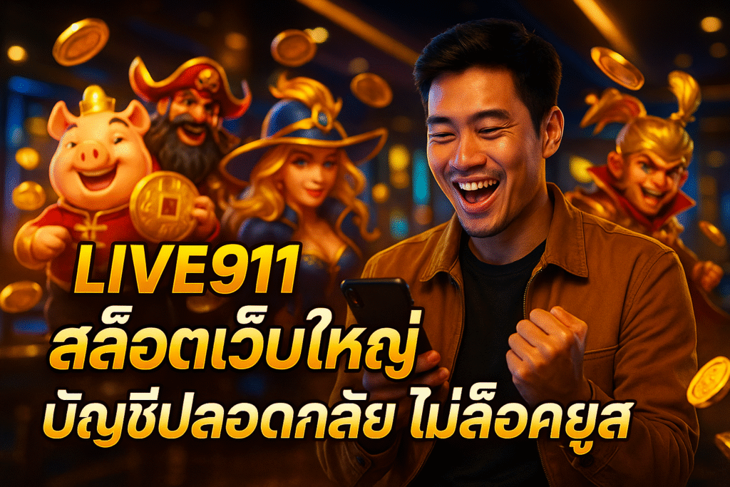 LIVE911 สล็อตเว็บใหญ่ บัญชีปลอดภัย ไม่ล็อคยูส